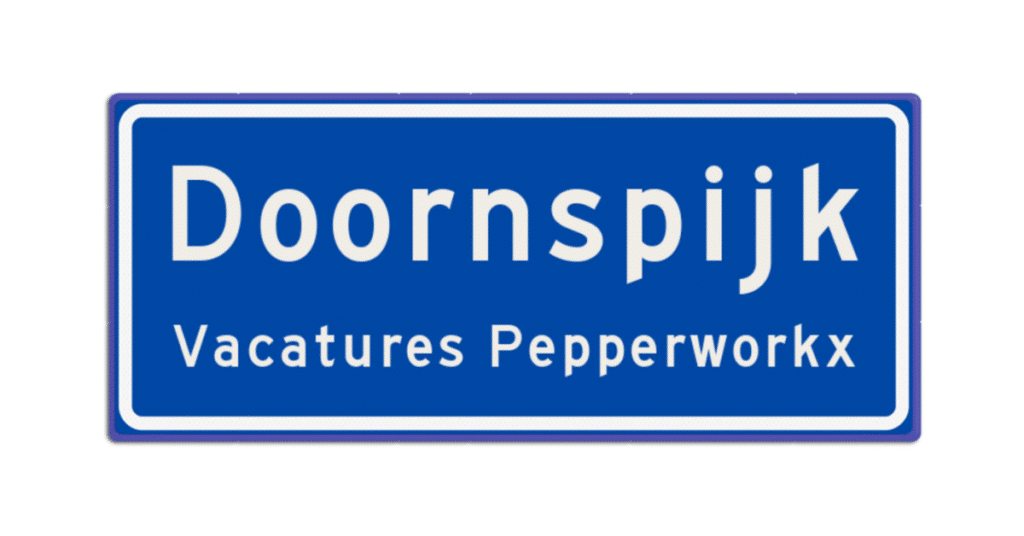 Foto: Vacatures Doornspijk plaatsnaambord – Pepperworkx Uitzendbureau
